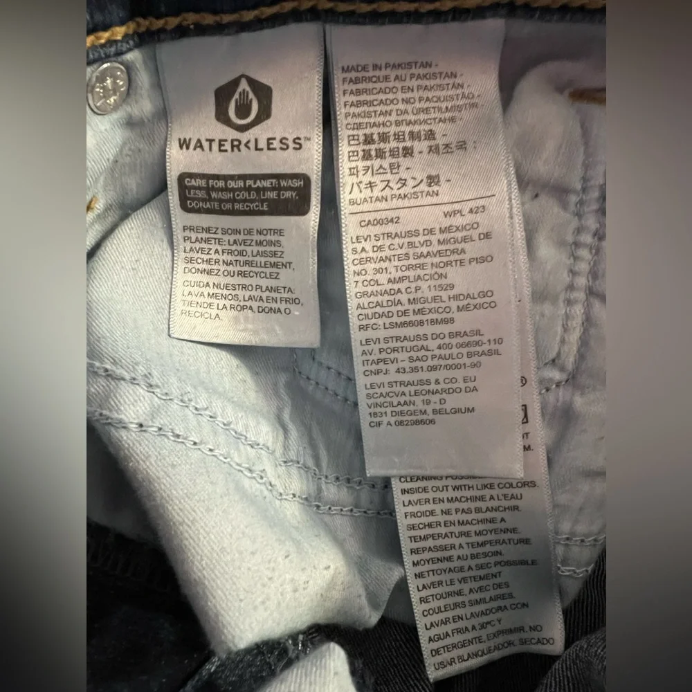 Levi's Women's Jeans Denim 311 Shaping Skinny Jeans Blue Size 27 - Picture 6 of 7